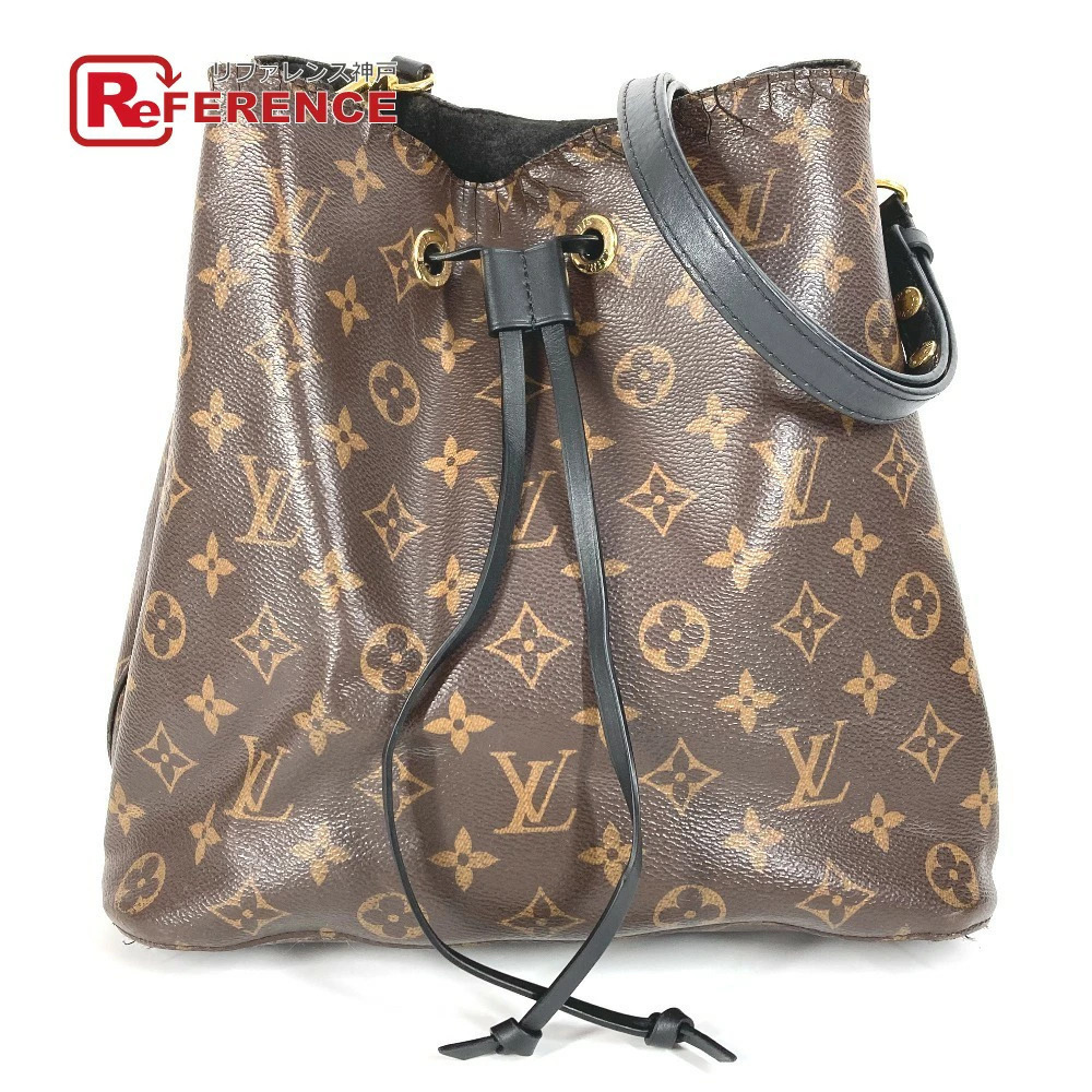 LOUIS VUITTON Neo Noe Bag Crossbody Drawstring Shoulder Noir Black